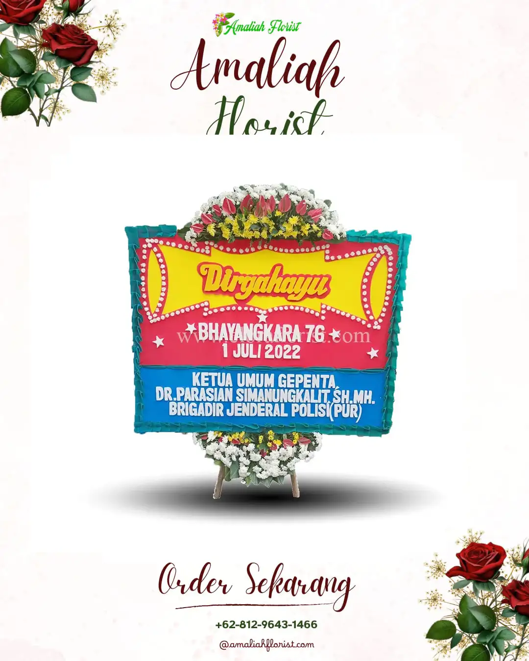 Papan Bunga HUT Ulang Tahun Kayoa Utara